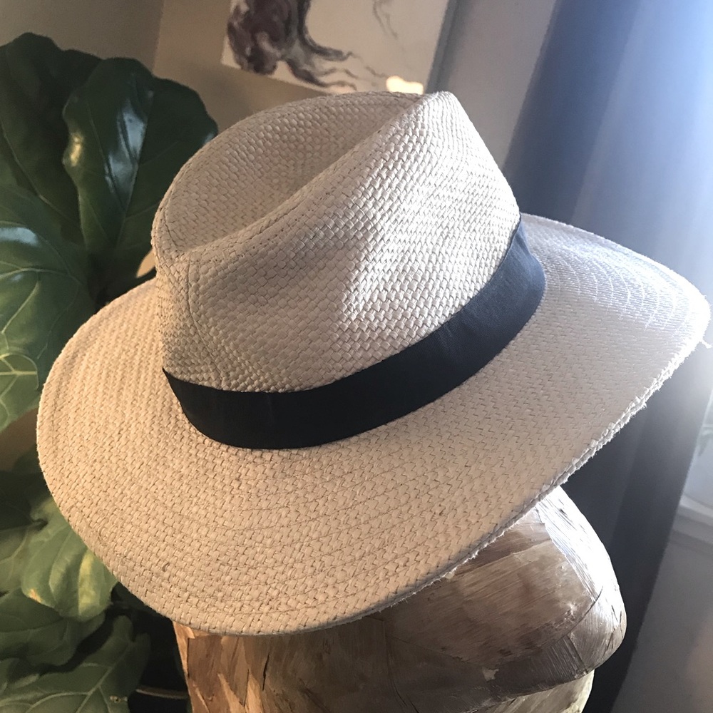 J crew straw fedora